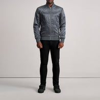 Danson Quilted Grey Varsity Jacket by Dash Racegear - men Jacket view 5