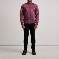 Danson Quilted Maroon Varsity Jacket by Dash Racegear - men Jacket view 4
