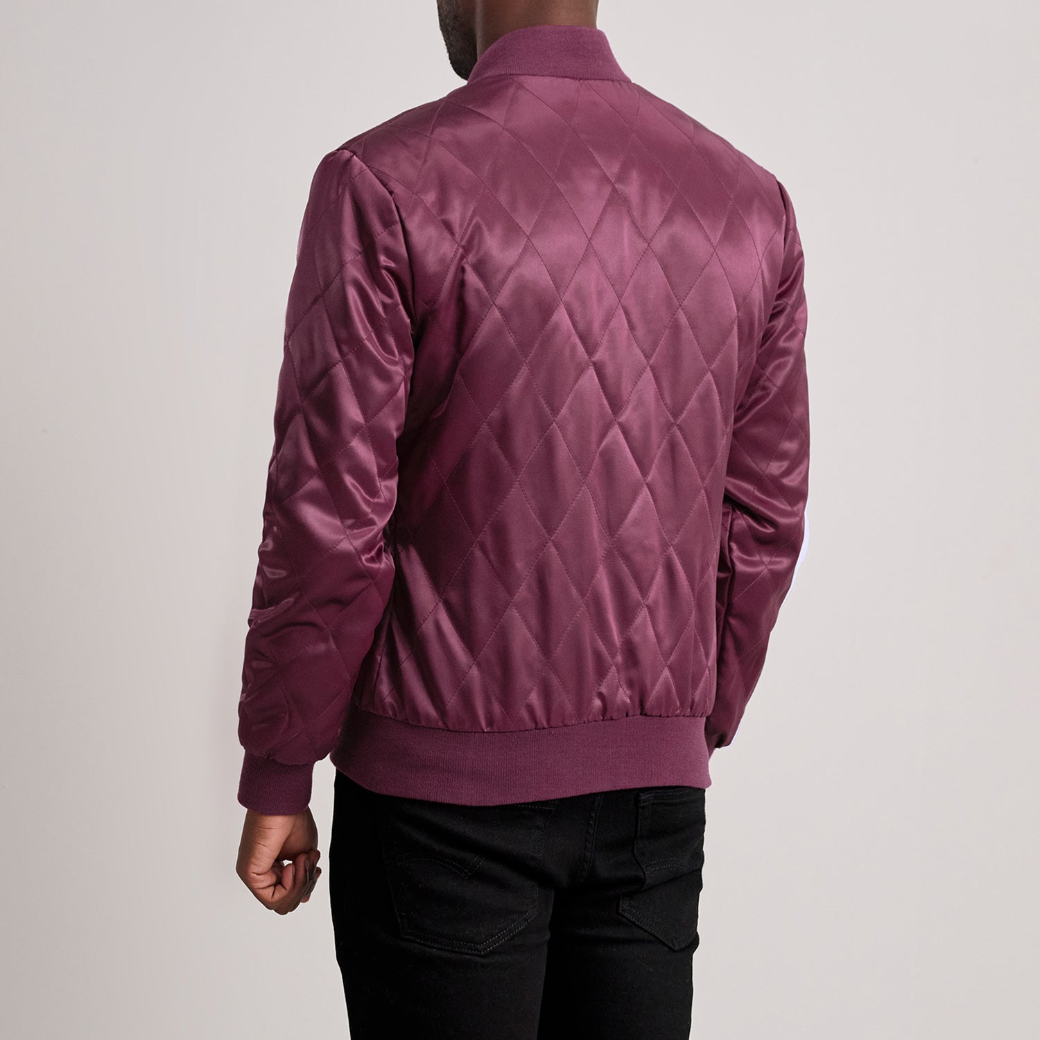 Danson Quilted Maroon Varsity Jacket by Dash Racegear - men Jacket view 5