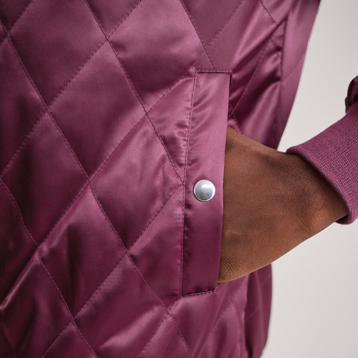 Danson Quilted Maroon Varsity Jacket by Dash Racegear - men Jacket view 6
