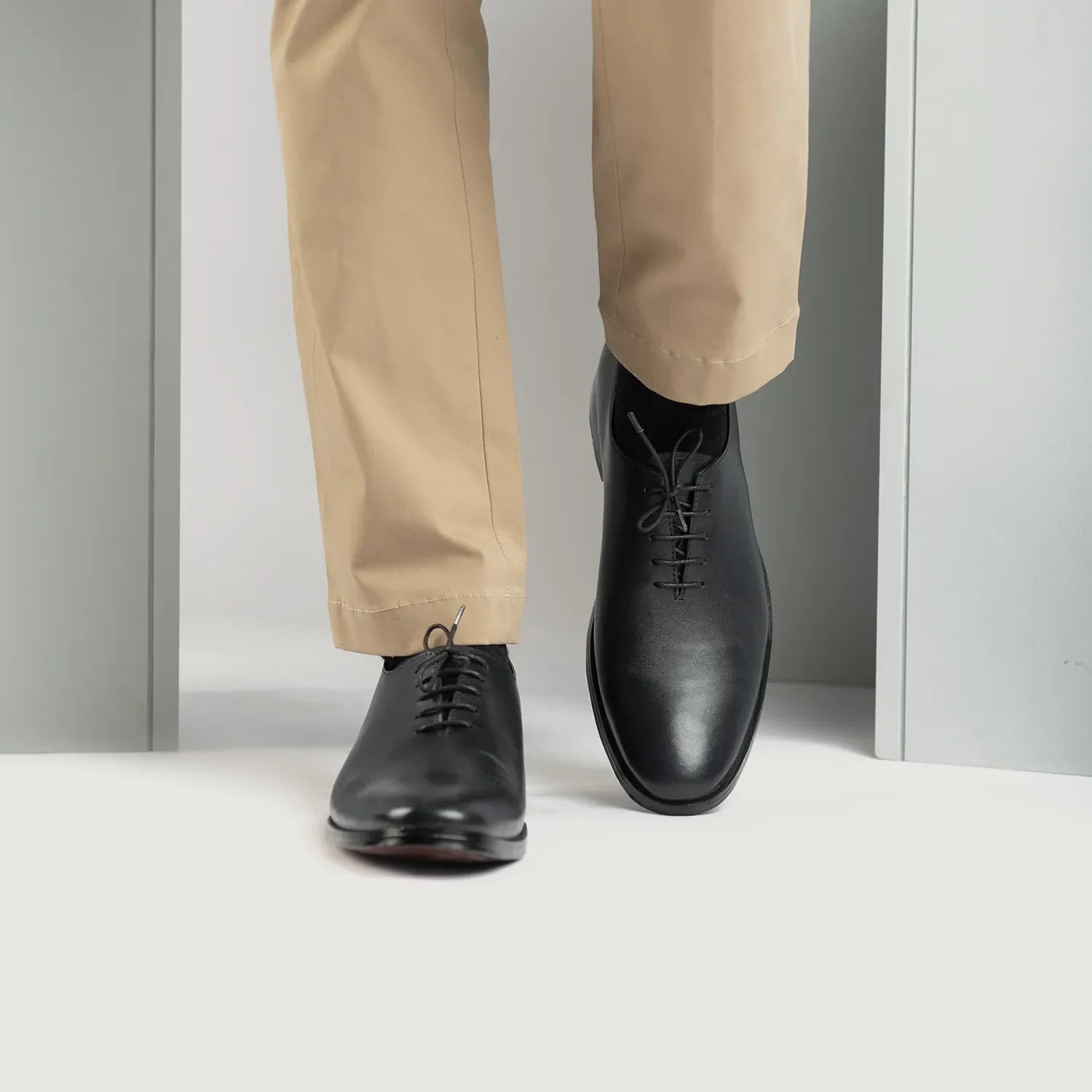 Director Wholecut Black Leather Shoes by Dash Racegear - men Leather Shoes view 7