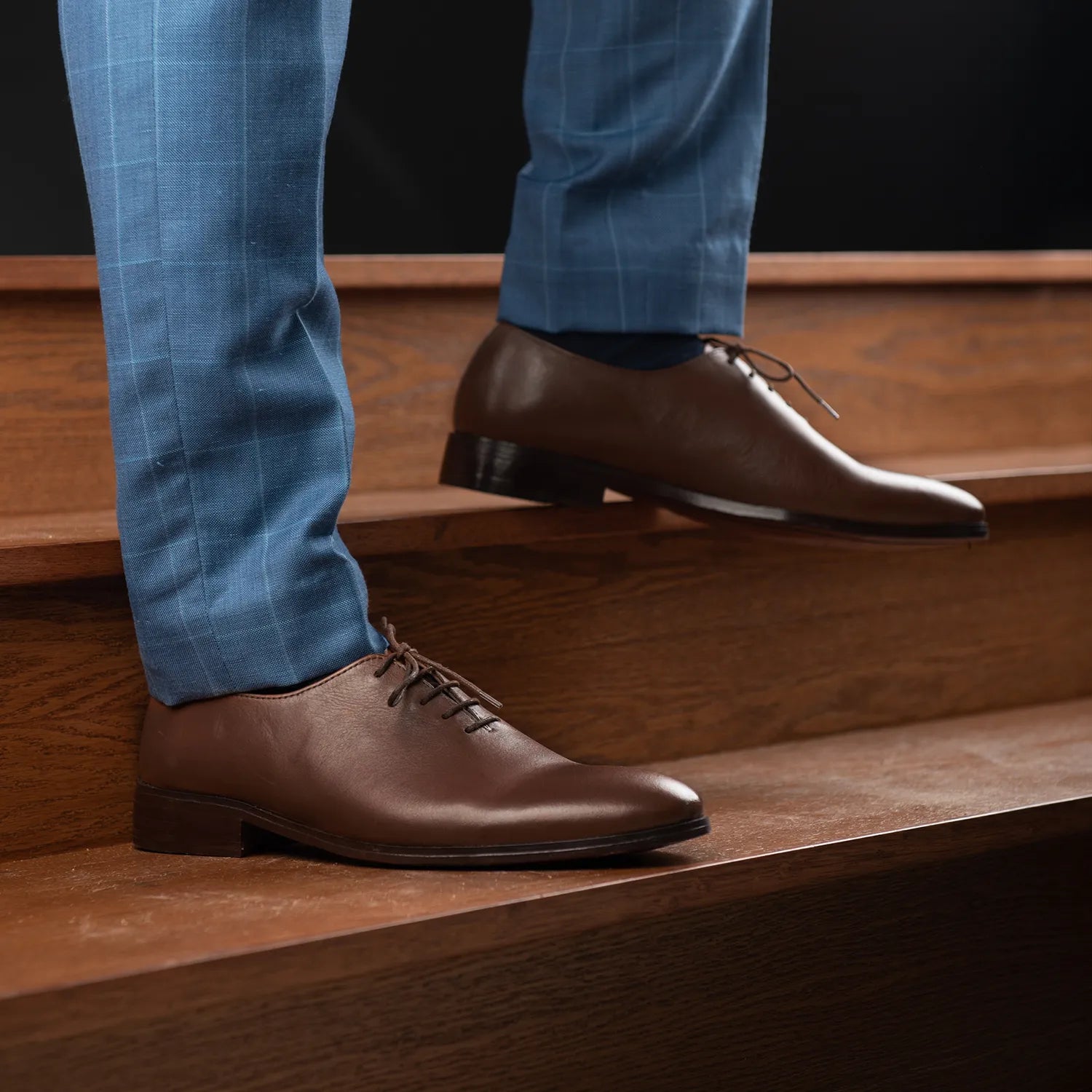 Director Wholecut Brown Leather Shoes by Dash Racegear - men Leather Shoes view 10
