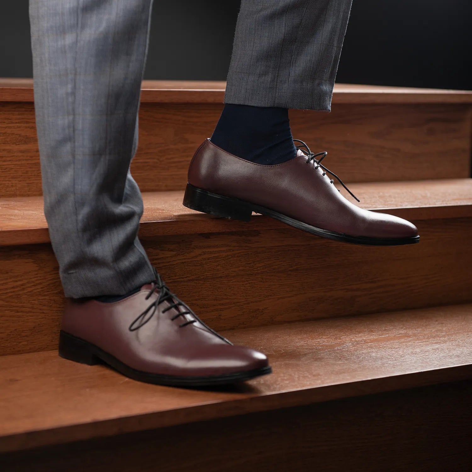 Director Wholecut Maroon Leather Shoes by Dash Racegear - men Leather Shoes view 10