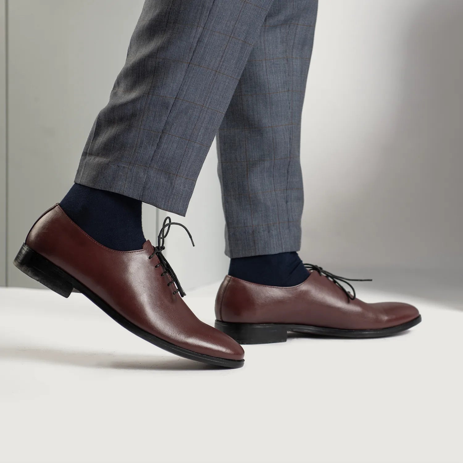 Director Wholecut Maroon Leather Shoes by Dash Racegear - men Leather Shoes view 8