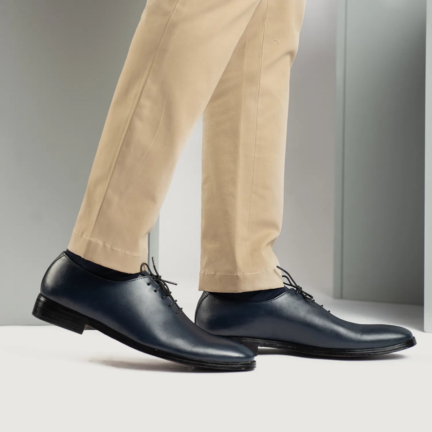 Director Wholecut Midnight Blue Leather Shoes by Dash Racegear - men Leather Shoes view 9