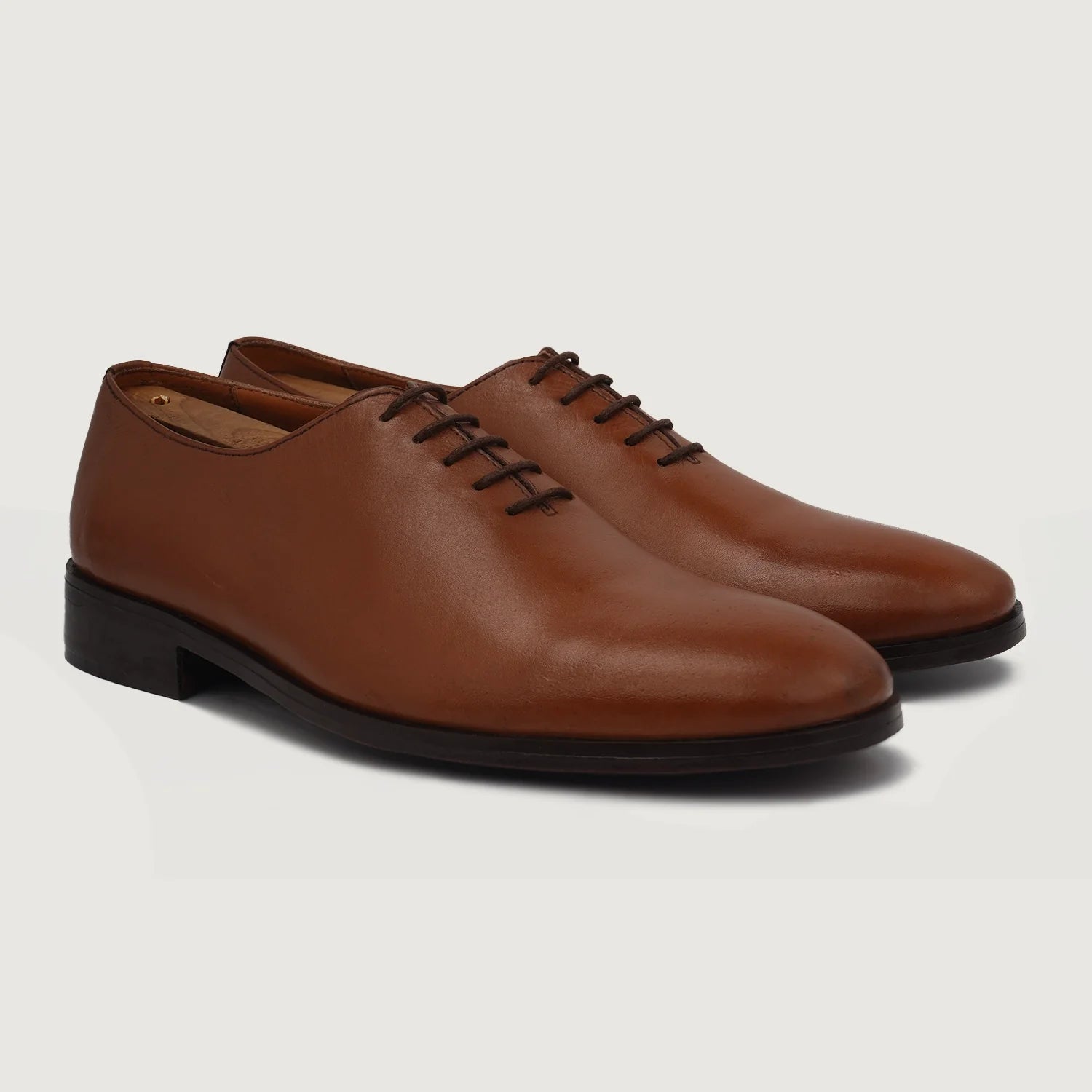 Director Wholecut Tan Leather Shoes by Dash Racegear - men Leather Shoes view 1