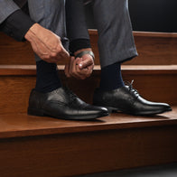 Dirk Brogues Derby Black Leather Shoes by Dash Racegear - men Leather Shoes view 10