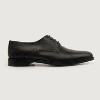 Dirk Brogues Derby Black Leather Shoes by Dash Racegear - men Leather Shoes view 2