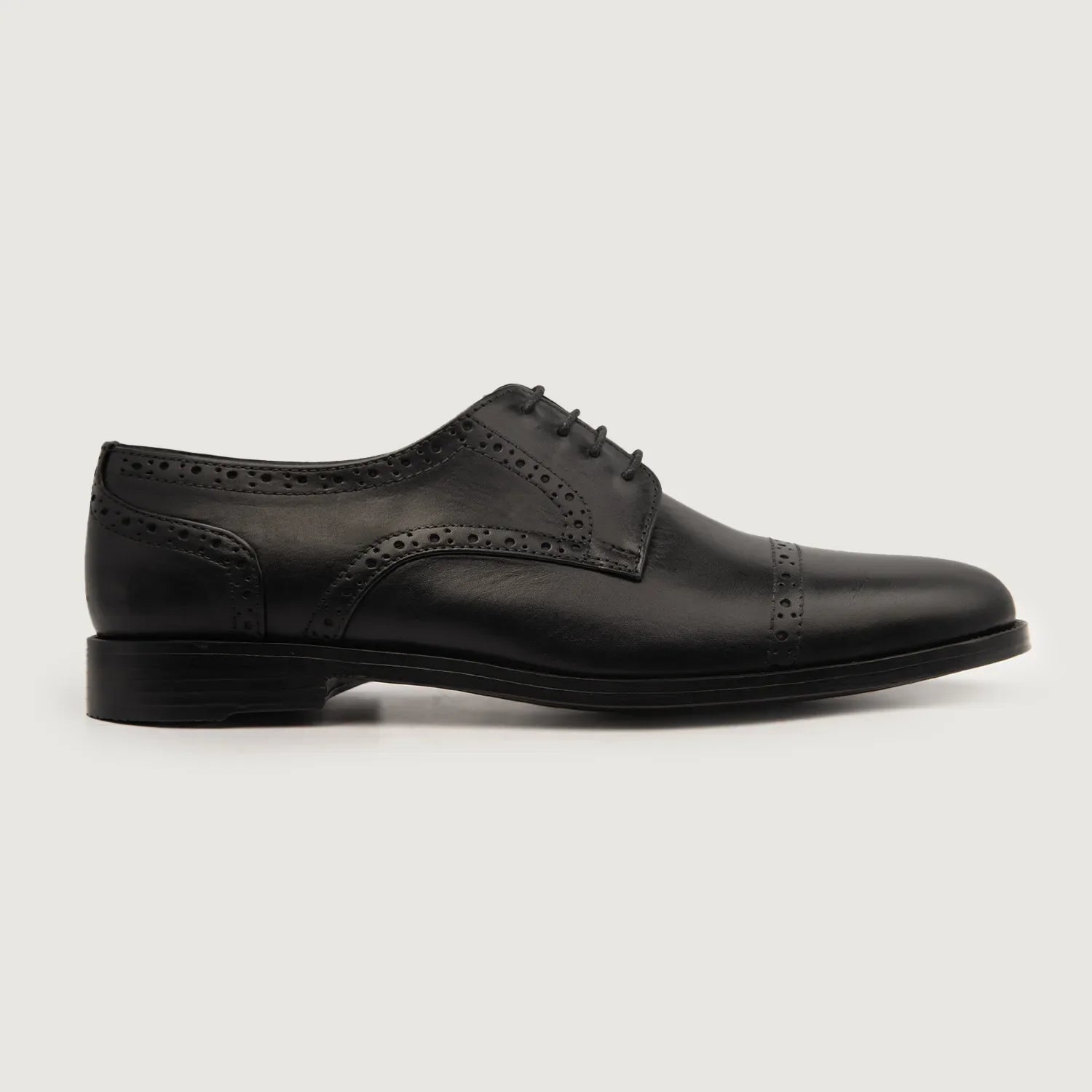 Dirk Brogues Derby Black Leather Shoes by Dash Racegear - men Leather Shoes view 2