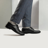 Dirk Brogues Derby Black Leather Shoes by Dash Racegear - men Leather Shoes view 8
