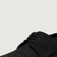 Dirk Brogues Derby Black Nubuck Leather Shoes by Dash Racegear - men Leather Shoes view 5