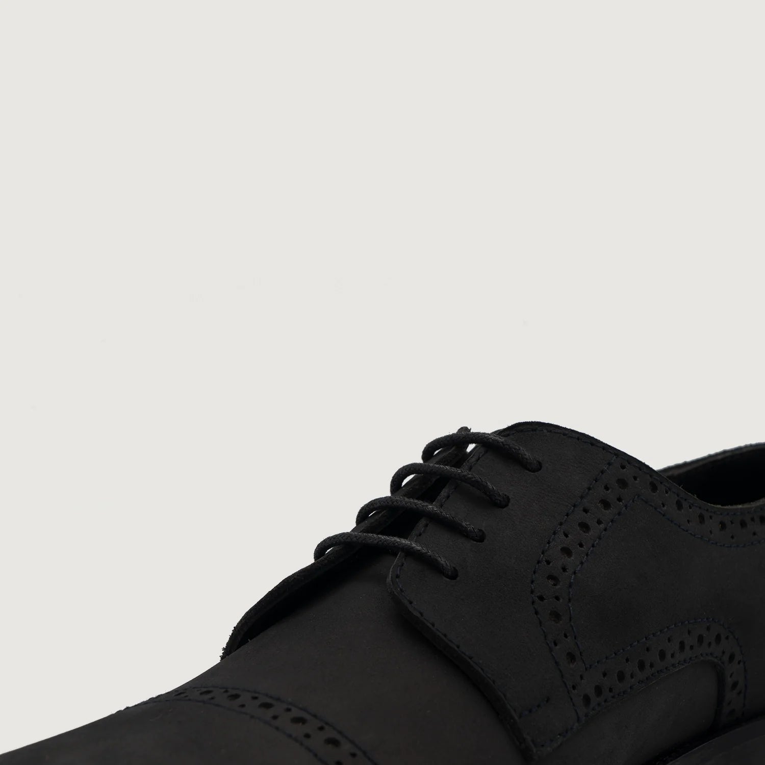 Dirk Brogues Derby Black Nubuck Leather Shoes by Dash Racegear - men Leather Shoes view 5