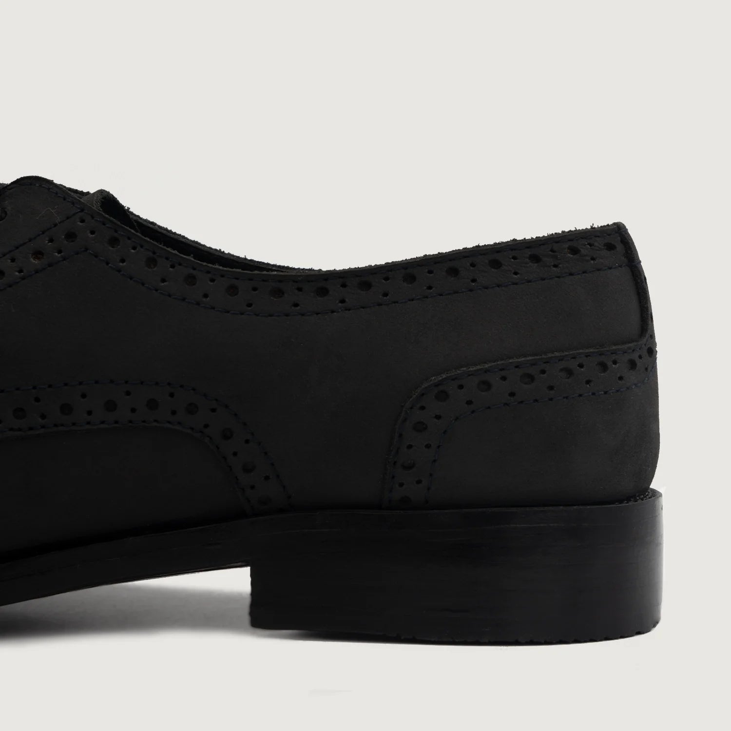 Dirk Brogues Derby Black Nubuck Leather Shoes by Dash Racegear - men Leather Shoes view 6