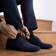 Dirk Brogues Derby Blue Suede Leather Shoes - StudGuard by Dash Racegear - men Leather Shoes view 10
