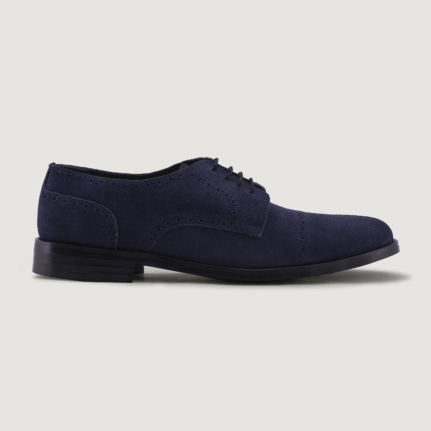 Dirk Brogues Derby Blue Suede Leather Shoes - StudGuard by Dash Racegear - men Leather Shoes view 2