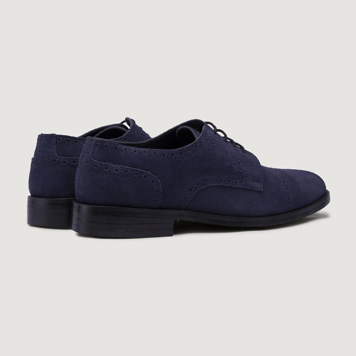 Dirk Brogues Derby Blue Suede Leather Shoes - StudGuard by Dash Racegear - men Leather Shoes view 3