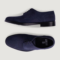 Dirk Brogues Derby Blue Suede Leather Shoes - StudGuard by Dash Racegear - men Leather Shoes view 4