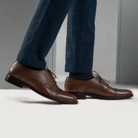 Dirk Brogues Derby Brown Leather Shoes by Dash Racegear - men Leather Shoes view 8