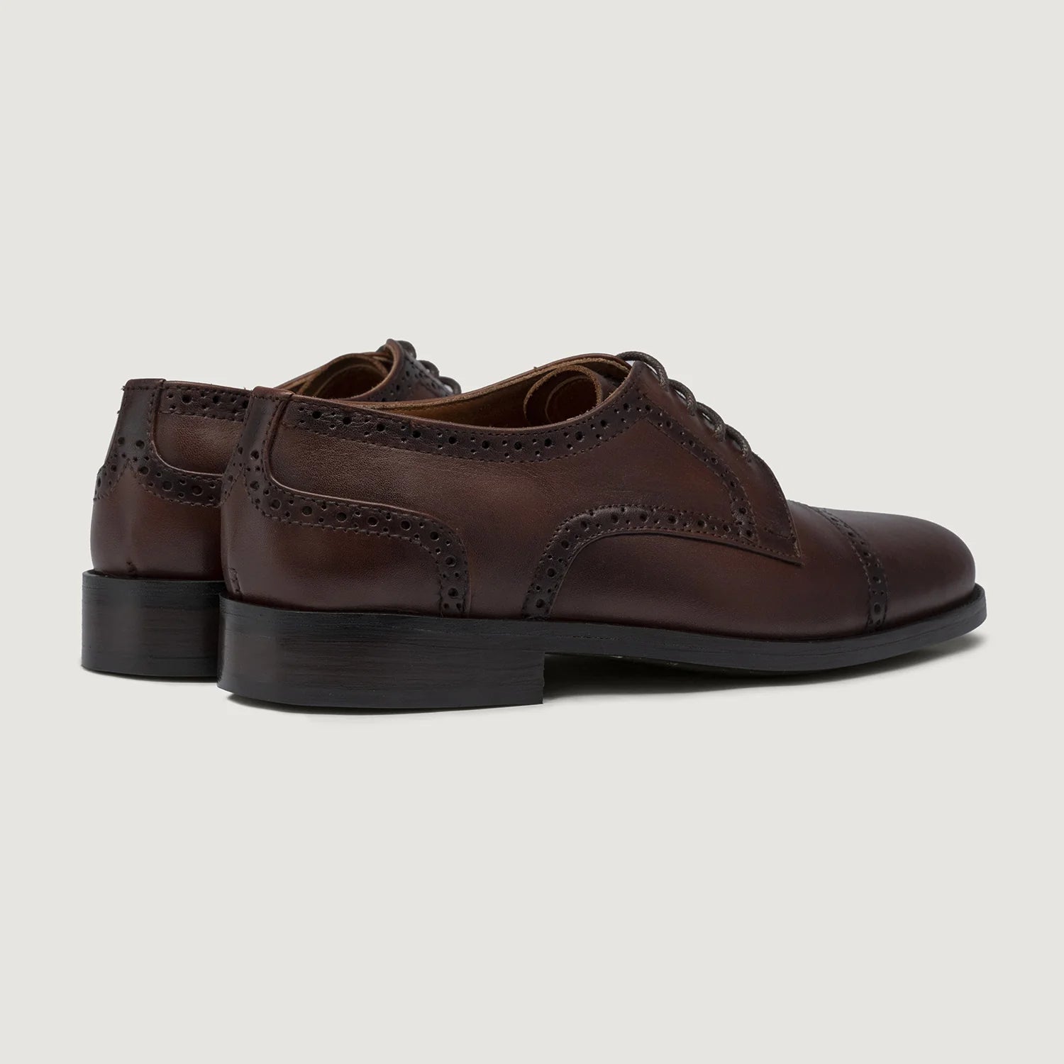 Dirk Brogues Derby Brown Leather Shoes - StudGuard by Dash Racegear - men Leather Shoes view 3
