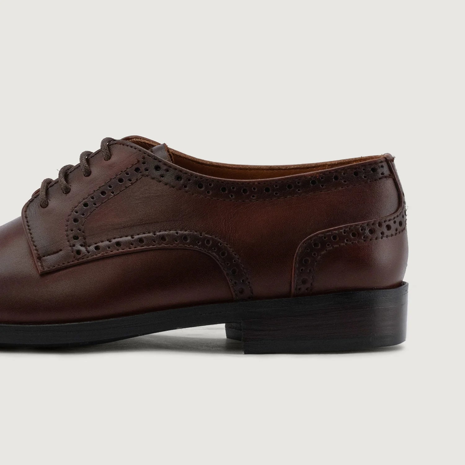 Dirk Brogues Derby Brown Leather Shoes - StudGuard by Dash Racegear - men Leather Shoes view 4