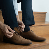 Dirk Brogues Derby Brown Oil Pullup Leather Shoes - StudGuard by Dash Racegear - men Leather Shoes view 10