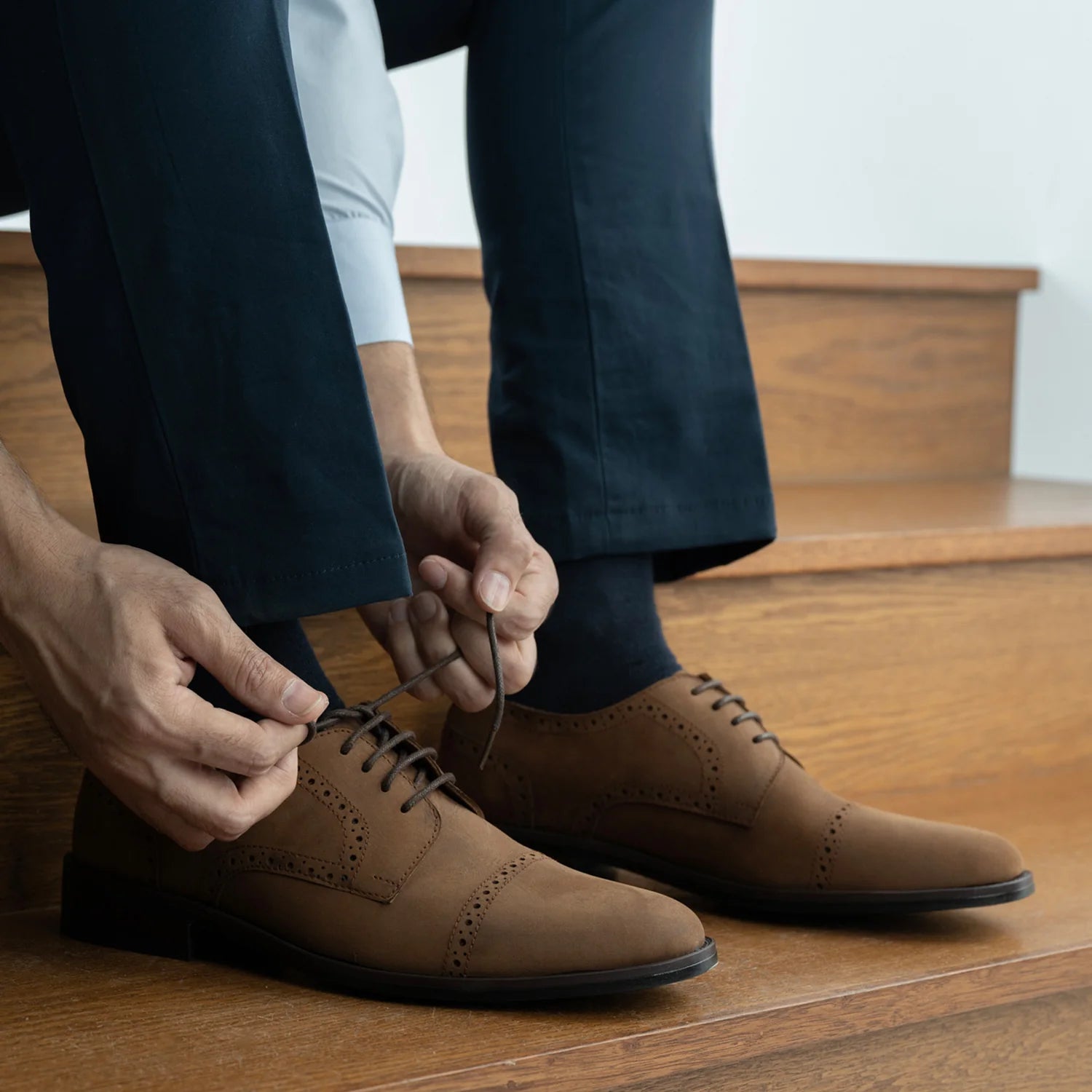 Dirk Brogues Derby Brown Oil Pullup Leather Shoes - StudGuard by Dash Racegear - men Leather Shoes view 10