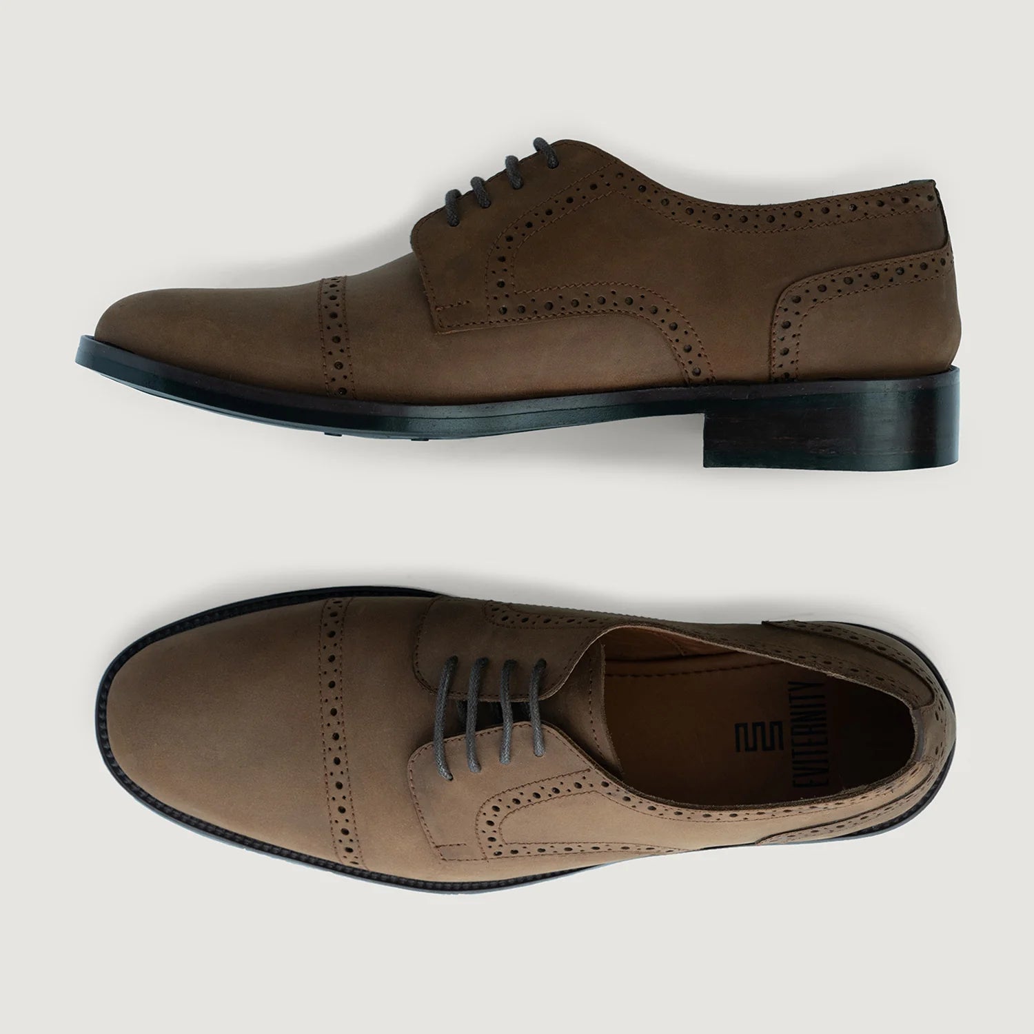 Dirk Brogues Derby Brown Oil Pullup Leather Shoes - StudGuard by Dash Racegear - men Leather Shoes view 4