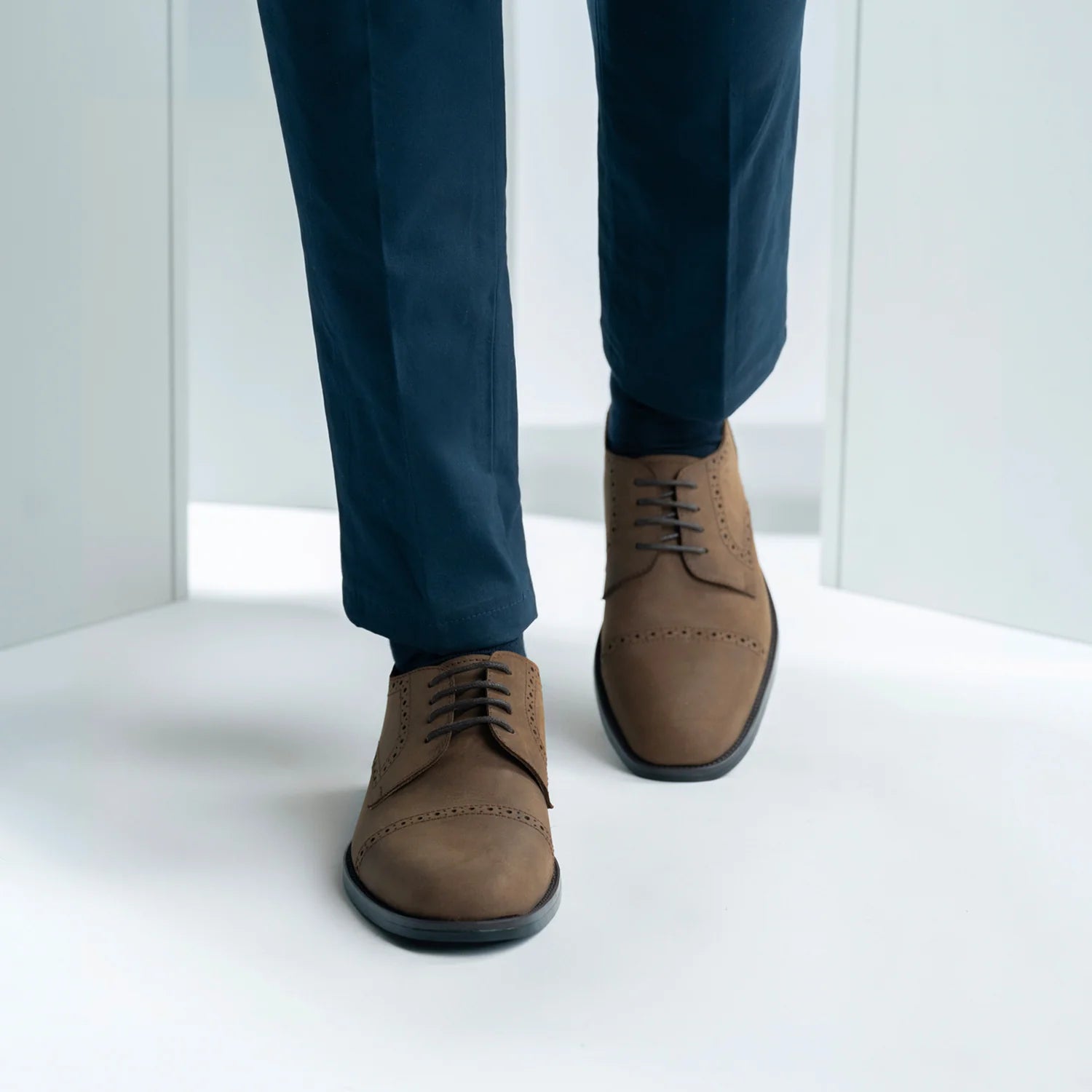 Dirk Brogues Derby Brown Oil Pullup Leather Shoes - StudGuard by Dash Racegear - men Leather Shoes view 6