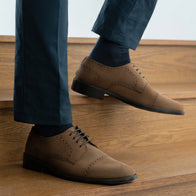 Dirk Brogues Derby Brown Oil Pullup Leather Shoes - StudGuard by Dash Racegear - men Leather Shoes view 8