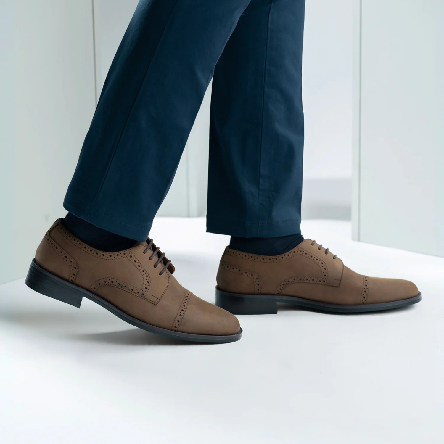 Dirk Brogues Derby Brown Oil Pullup Leather Shoes - StudGuard by Dash Racegear - men Leather Shoes view 9