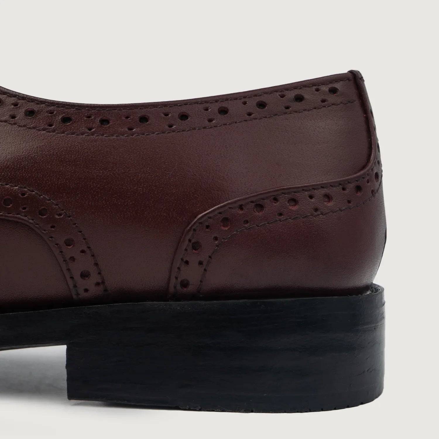 Dirk Brogues Derby Maroon Leather Shoes by Dash Racegear - men Leather Shoes view 5