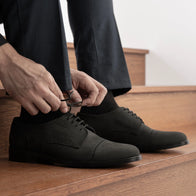 Dirk Brogues Derby Matte Black Nubuck Leather Shoes - StudGuard by Dash Racegear - men Leather Shoes view 10