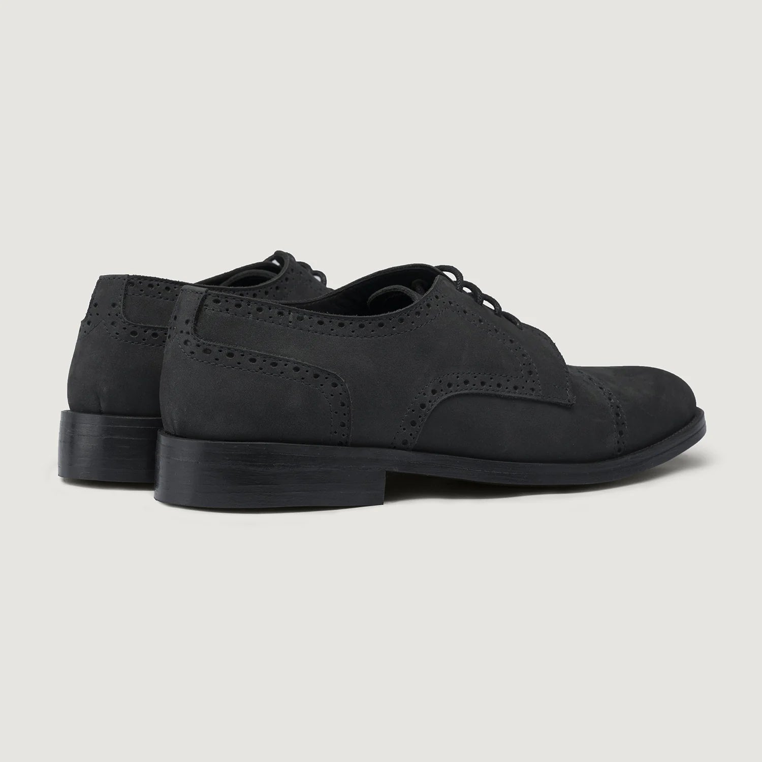 Dirk Brogues Derby Matte Black Nubuck Leather Shoes - StudGuard by Dash Racegear - men Leather Shoes view 4