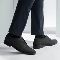Dirk Brogues Derby Matte Black Nubuck Leather Shoes - StudGuard by Dash Racegear - men Leather Shoes view 8