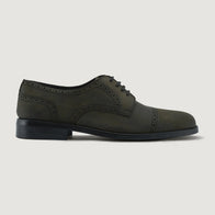Dirk Brogues Derby Olive Oil Pullup Leather Shoes - StudGuard by Dash Racegear - men Leather Shoes view 2