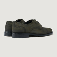 Dirk Brogues Derby Olive Oil Pullup Leather Shoes - StudGuard by Dash Racegear - men Leather Shoes view 4