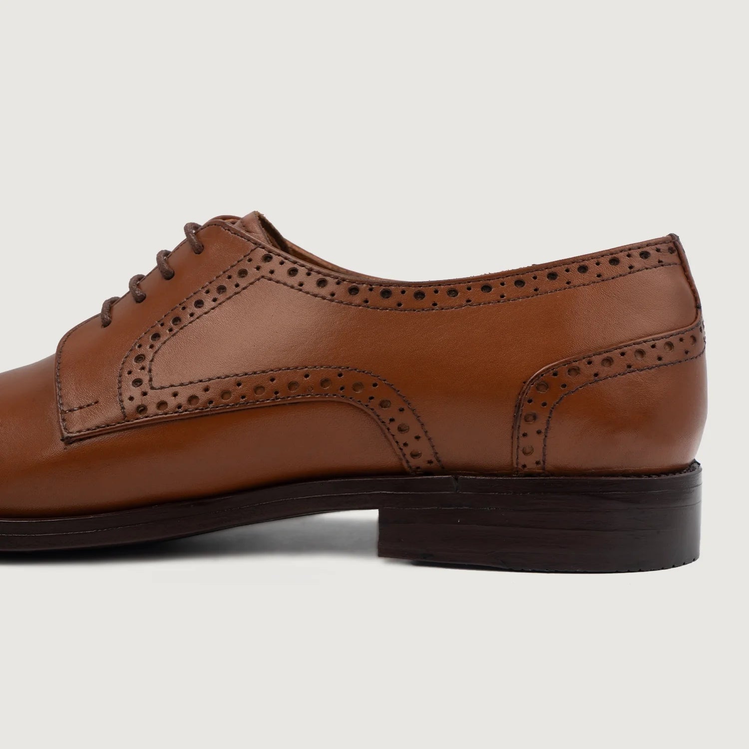 Dirk Brogues Derby Tan Leather Shoes by Dash Racegear - men Leather Shoes view 5
