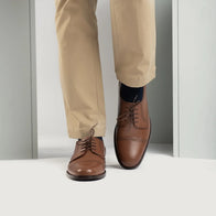 Dirk Brogues Derby Tan Leather Shoes by Dash Racegear - men Leather Shoes view 7