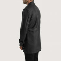 Dolf Black Leather Jacket by Dash Racegear - men Jacket view 5