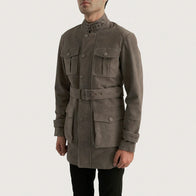 Dolf Grey Suede Jacket by Dash Racegear - men Jacket view 2