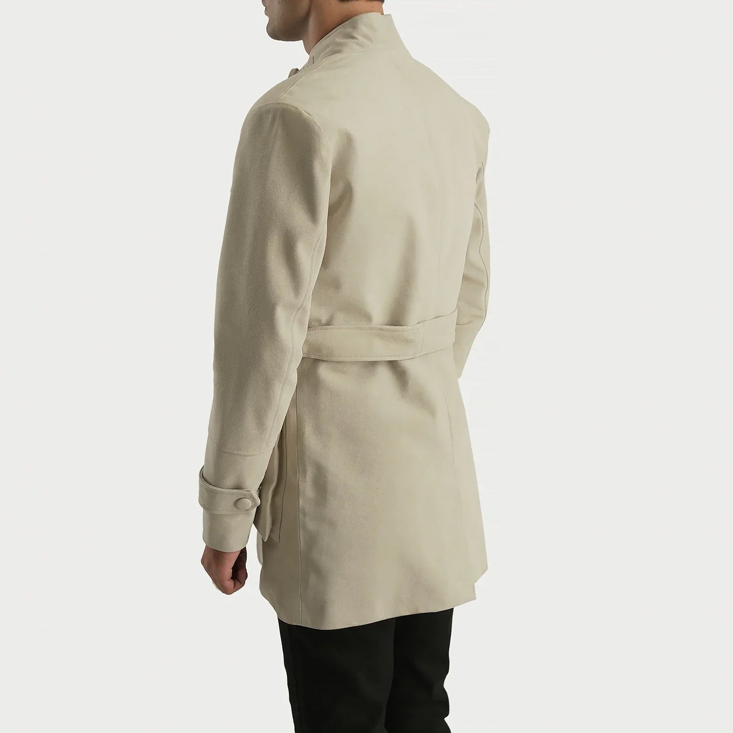 Dolf Off-White Suede Jacket by Dash Racegear - men Jacket view 5
