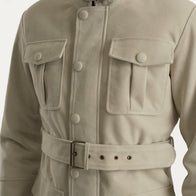 Dolf Off-White Suede Jacket by Dash Racegear - men Jacket view 6