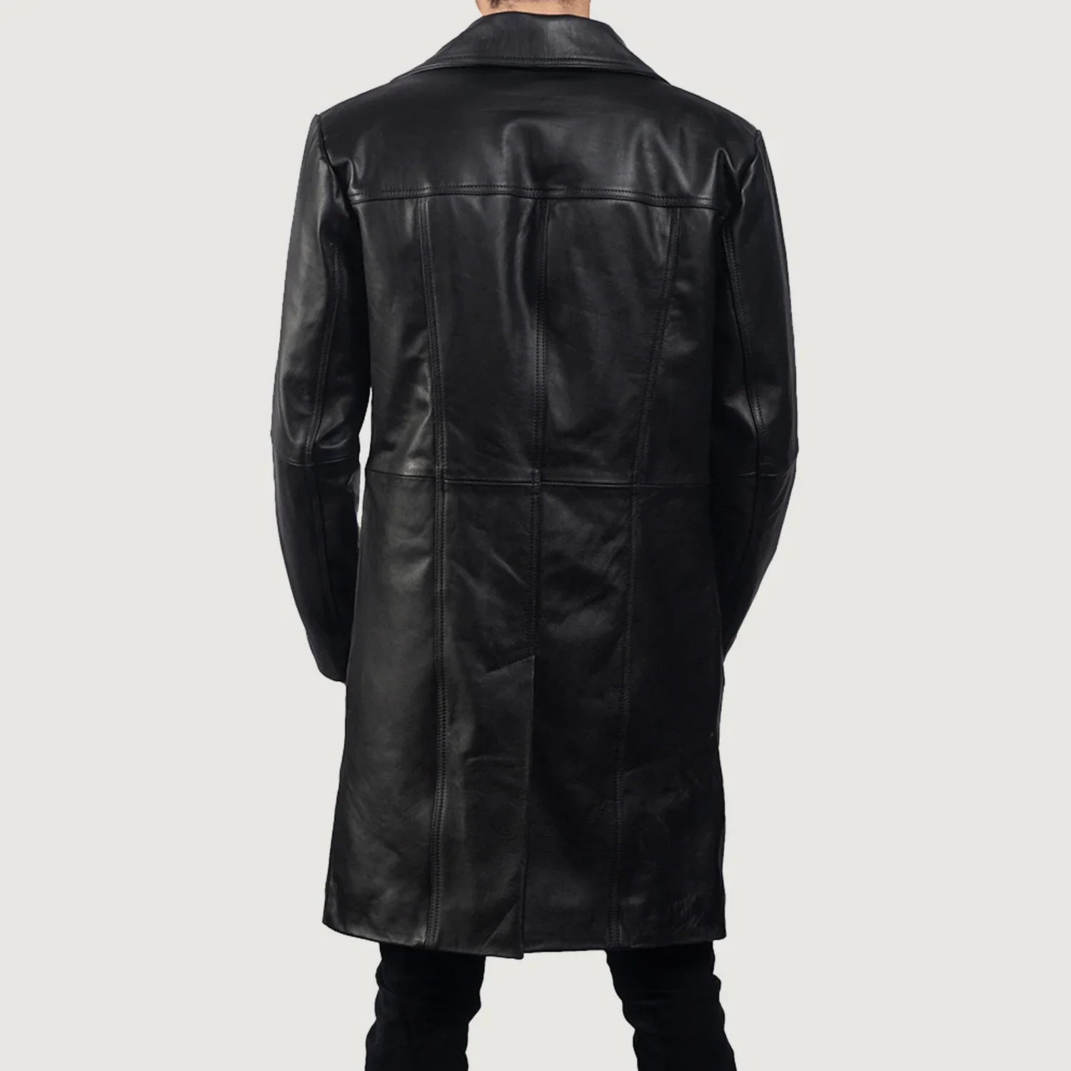 Don Long Black Leather Coat by Dash Racegear - men Jacket view 6