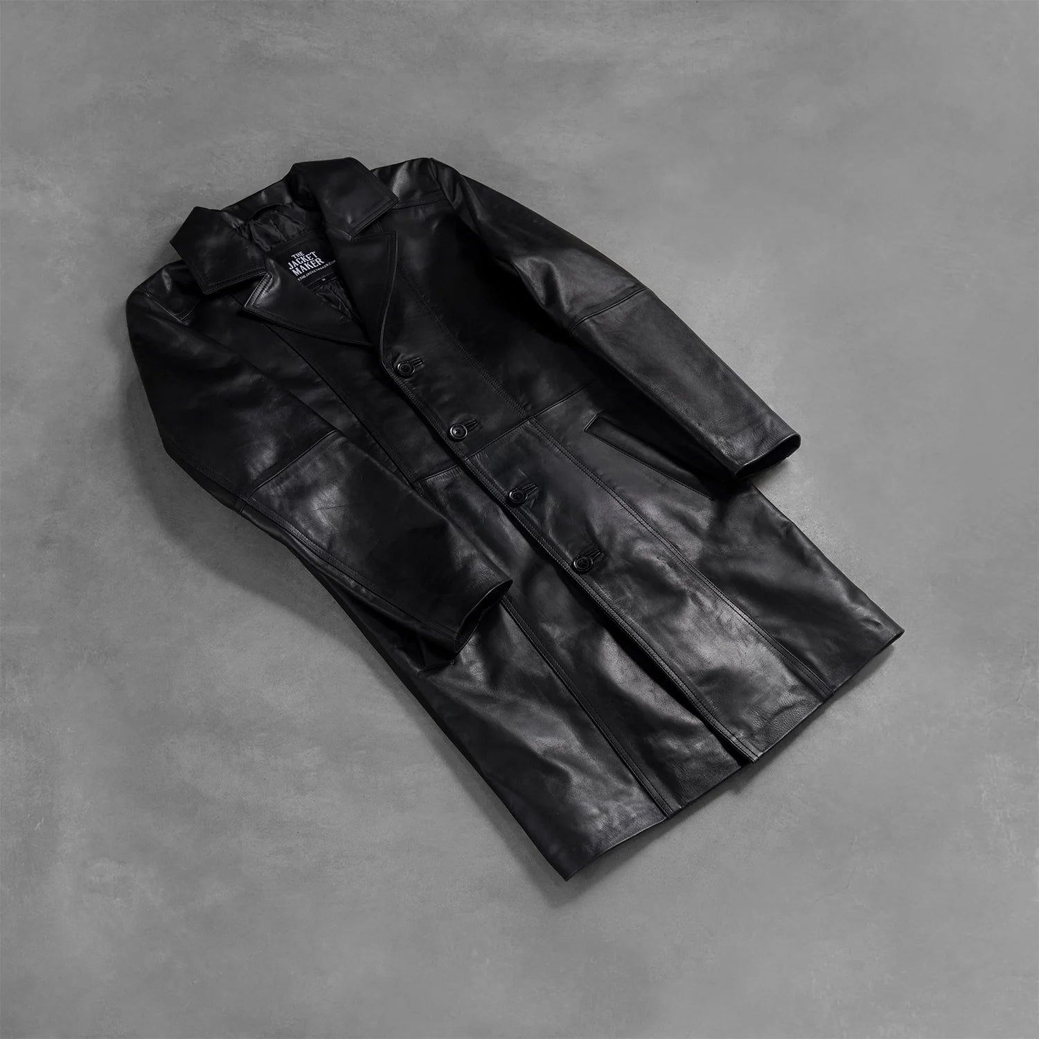Don Long Black Leather Coat by Dash Racegear - men Jacket view 7