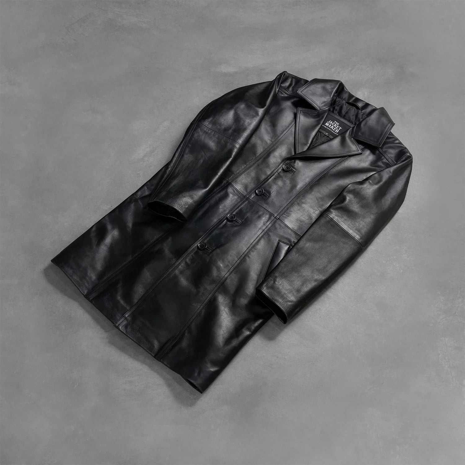 Don Long Black Leather Coat by Dash Racegear - men Jacket view 8