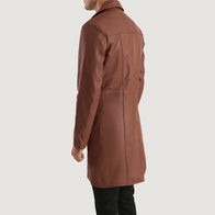 Don Long Brown Leather Coat by Dash Racegear - men Jacket view 5