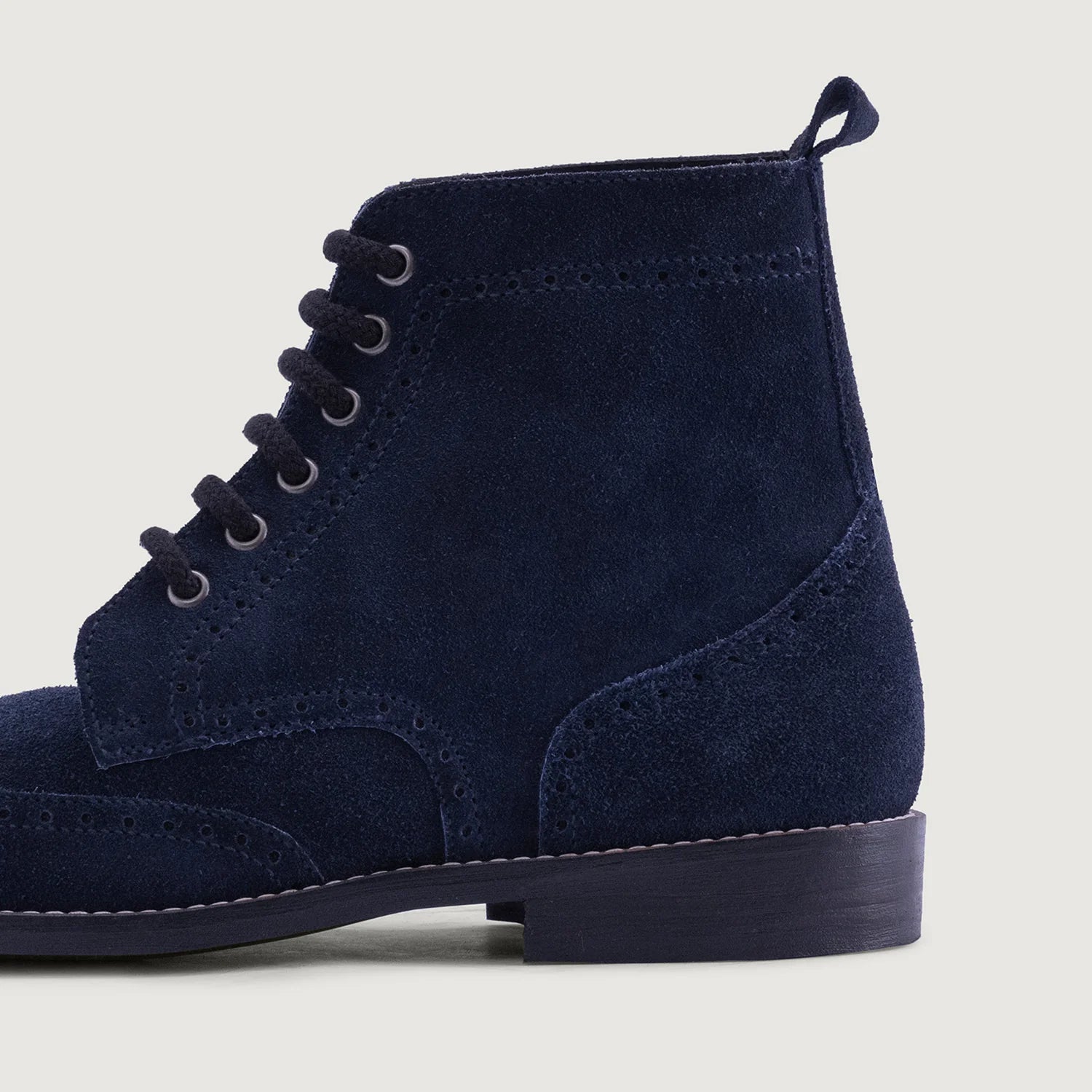 Duster Brogues Blue Suede Leather Boots - StudGuard by Dash Racegear - men Leather Shoes view 5