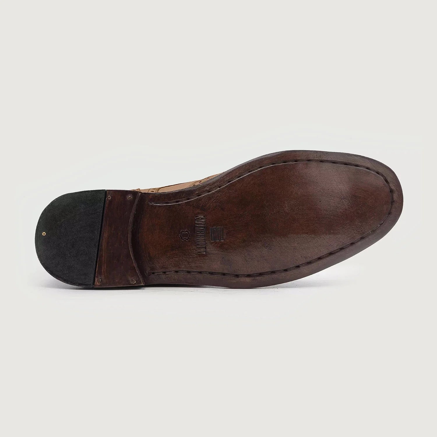 Duster Brogues Derby Brown Nubuck Leather Boots by Dash Racegear - men Leather Shoes view 6