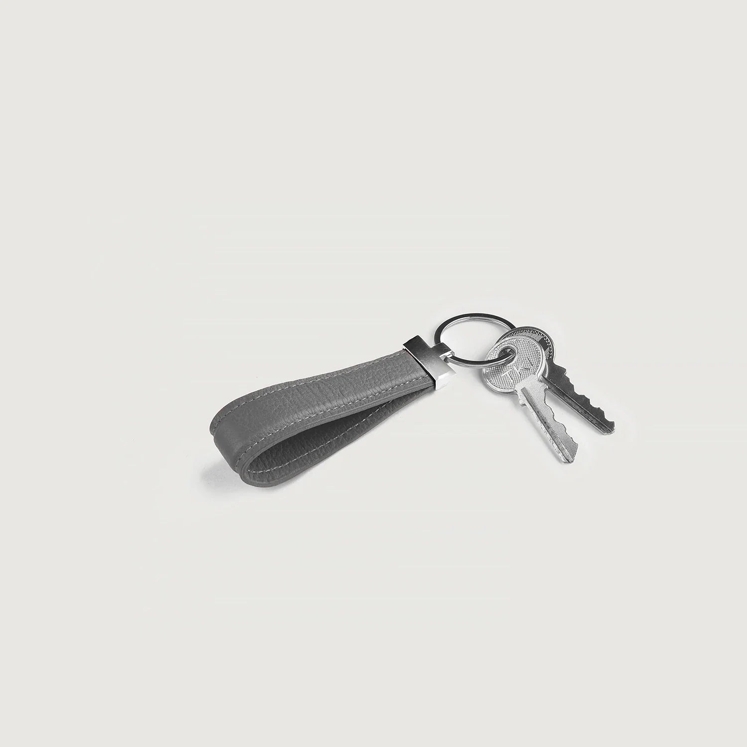 Elroy Grey Leather Keychain by Dash Racegear - unisex Leather Accessories view 4