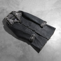 Erica Shearling Black Leather Coat by Dash Racegear - women Jacket view 8